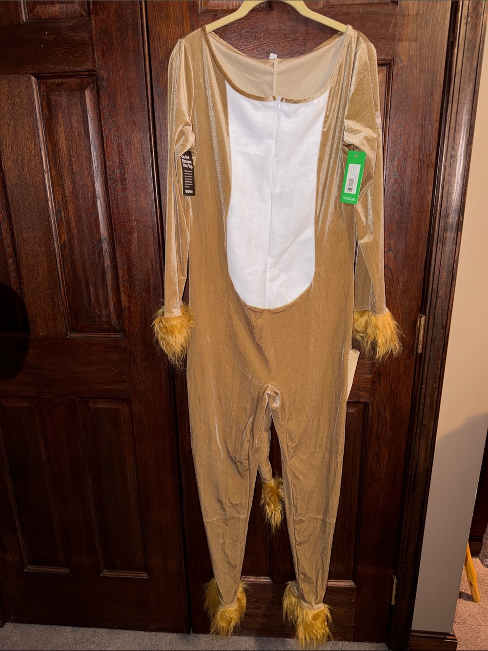 Tipsy Elves Gold and White Lion Onesie Costume